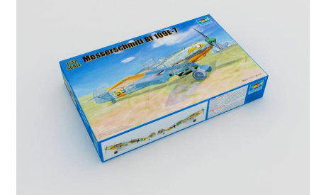 02291    самолет  Messerschmitt Bf 109E-7  (1:32) Trumpeter, сборные модели авиации, scale32