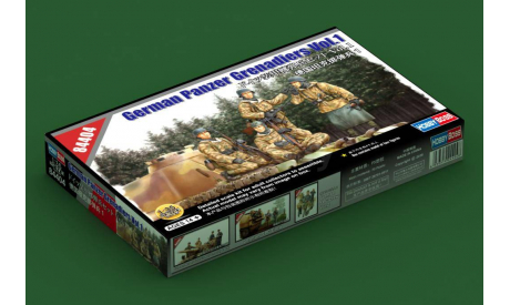 84404 German Panzer Grenadiers Vol.1 1:35 Hobby Boss сборная модель, миниатюры, фигуры, scale35
