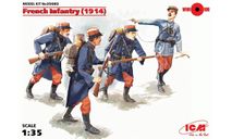 35682 Пехота Франции (1914 г.), (4 фигуры) ICM 1:35, миниатюры, фигуры, scale35