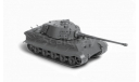 6204 Тяжелый немецкий танк «Королевский тигр» 1:100 ЗВЕЗДА, сборные модели бронетехники, танков, бтт, Porsche, scale100