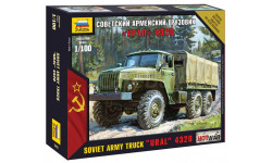 7417 Советский армейский грузовик ’Урал’ 4320 1:100 ЗВЕЗДА