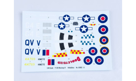 85802 Самолет P-51D Mustang IV Fighter 1:48 сборная модель Hobby Boss, сборные модели авиации, scale48