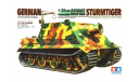 35177 TAMIYA Немецкая мортира 38 см. ’Sturmtiger’ с 1 фигурой (1:35), сборные модели бронетехники, танков, бтт, scale35