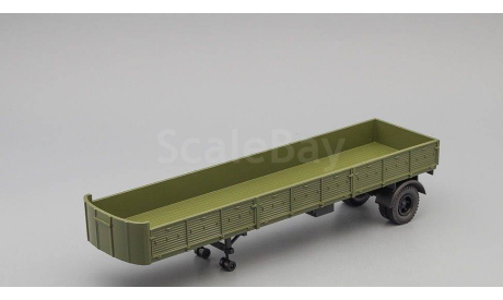 Н857 МАЗ-93801/2 полуприцеп зеленый Наш Автопром 1:43, масштабная модель, scale43