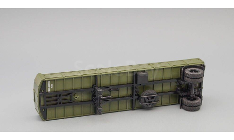 Н857 МАЗ-93801/2 полуприцеп зеленый Наш Автопром 1:43, масштабная модель, scale43