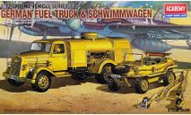 13401 Немецкие топливозаправщик и лёгкая амфибия Швимваген Academy (1:72), сборные модели бронетехники, танков, бтт, scale72