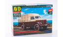 1638AVD Автофургон ’ХЛЕБ’ (51) AVD Models 1:43, сборная модель автомобиля, scale43, ГАЗ