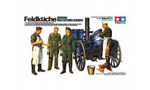 35247 TAMIYA Немецкая полевая кухня с двумя поварами и двумя солдатами (1:35), миниатюры, фигуры, scale35