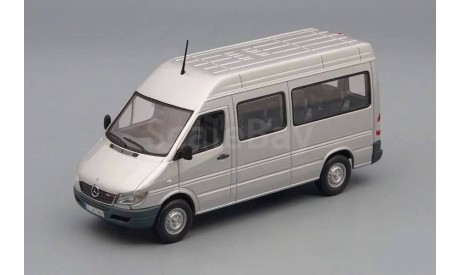 Mercedes-Benz Sprinter Classic автобус серебристый Minichamps 1/43, масштабная модель, scale43