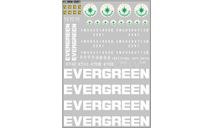 DKM0087	Набор декалей Контейнеры Evergreen (100х140)	Maksiprof 1:43, фототравление, декали, краски, материалы, scale43