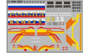 DKM0326	Набор декалей КАМАЗ (полосы, надписи, логотипы), вариант 3 (100х70)	Maksiprof 1:43, фототравление, декали, краски, материалы, scale43