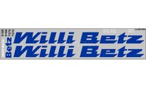 DKP0296	Набор декалей WILLI BETZ   Maksiprof 1:43, фототравление, декали, краски, материалы, scale43
