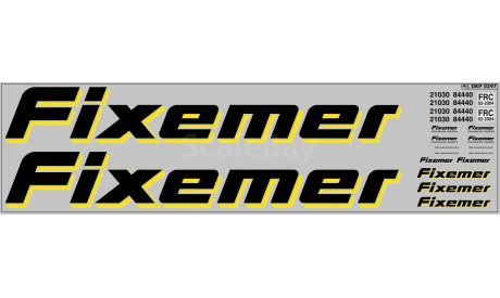 DKP0297	Набор декалей FIXEMER   Maksiprof 1:43, фототравление, декали, краски, материалы, scale43
