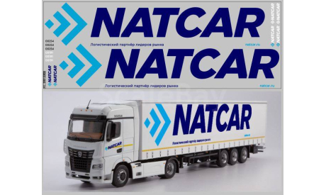 DKP0302	Набор декалей под НЕФАЗ-93341 NATCAR вариант 1   Maksiprof 1:43, фототравление, декали, краски, материалы, scale43