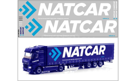 DKP0303	Набор декалей под НЕФАЗ-93341 NATCAR вариант 2   Maksiprof 1:43, фототравление, декали, краски, материалы, scale43