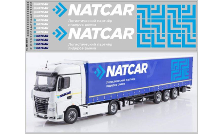 DKP0304	Набор декалей под НЕФАЗ-93341 NATCAR вариант 3   Maksiprof 1:43, фототравление, декали, краски, материалы, scale43