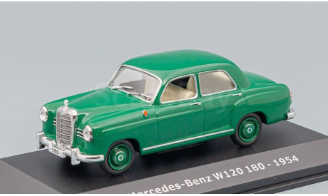 MERCEDES-BENZ 180 W120 (1954), green Altaya 1:43, масштабная модель, scale43