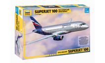 7009 Региональный пассажирский авиалайнер Superjet 100 1:144 Звезда, сборные модели авиации, scale144