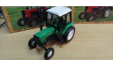160113 трактор мтз-82 2-х цв.(пластик, зеленый с черн кабиной белая крыша), масштабная модель трактора, Металл-Пласт, scale43