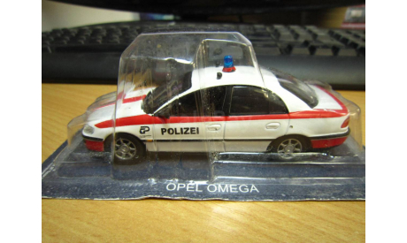 Полицейские №61 - Opel Omega Switzerland, журнальная серия Полицейские машины мира (DeAgostini), Полицейские машины мира, Deagostini, scale43