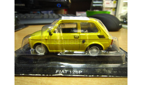 Автолегенды СССР №169 FIAT 126P (ЖЕЛТЫЙ), журнальная серия Автолегенды СССР (DeAgostini), Автолегенды СССР журнал от DeAgostini, scale43