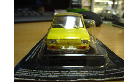 Автолегенды СССР №169 FIAT 126P (ЖЕЛТЫЙ), журнальная серия Автолегенды СССР (DeAgostini), Автолегенды СССР журнал от DeAgostini, scale43