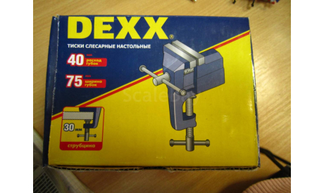DEXX - 40х75 тиски слесарные настольные, инструменты для моделизма, расходные материалы для моделизма