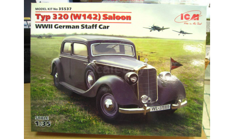 сборная модель: Typ 320 (w142) saloon 35537 1:35 (ICM), сборная модель автомобиля, scale35