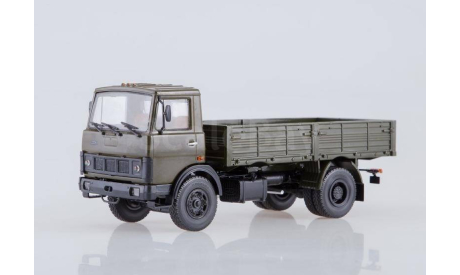 МАЗ-5337 бортовой (ранняя кабина, хаки), 1987 г. Автоистория (АИСТ) 1:43, масштабная модель, scale43