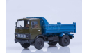 МАЗ-5551 самосвал (ранняя кабина, хаки-синий), 1988 г. Автоистория (АИСТ) 1:43, масштабная модель, scale43