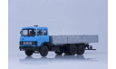 МАЗ-6303 бортовой (голубой/серый) /откидывающаяся кабина/ Автоистория (АИСТ) 1:43, масштабная модель, scale43