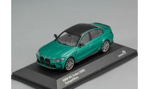 BMW M3 G80 2023 зеленый с черным Solido 1:43, масштабная модель, scale43