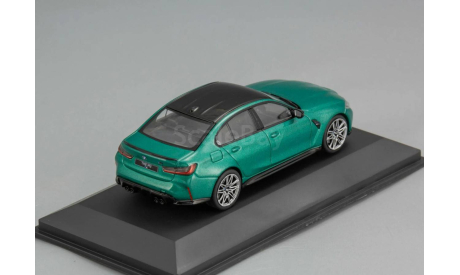 BMW M3 G80 2023 зеленый с черным Solido 1:43, масштабная модель, scale43