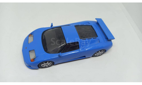 Суперкары №62 Bugatti EB110 без упаковки, журнальная серия Суперкары (DeAgostini), scale43