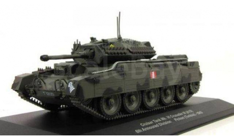 Cruiser Tank MK6 Crusader 3 6th Armoured Division Pichon, масштабные модели бронетехники, 1:43, 1/43, Atlas