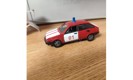ВАЗ 2109 пожарный красный / белый АГАТ, масштабная модель, Агат/Моссар/Тантал, 1:43, 1/43