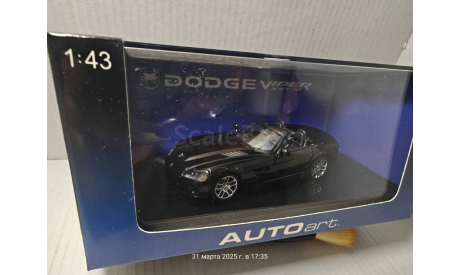 Dodge Viper SRT-10 2003 AutoArt 51702, масштабная модель, scale43