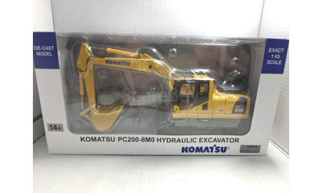 Komatsu PC200-8M0201, масштабная модель трактора, CMD, scale43