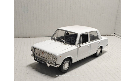 ВАЗ 2101 белый DeAgostini, масштабная модель, scale43