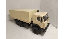 КамАЗ 43118 6x6 дорестайлинг 1995 бортовой с тентом песочный ПАО КАМАЗ 101623, масштабная модель, scale43