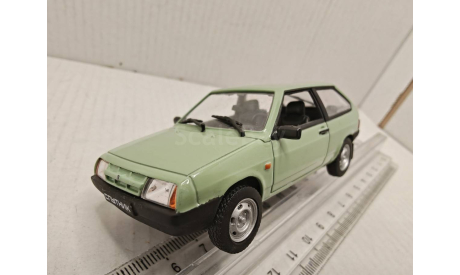 ВАЗ 2108 ’Спутник’ 1984 салатный DeAgostini, масштабная модель, scale43