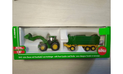 Трактор John Deere 6820 SIKU 1/87 с прицепом