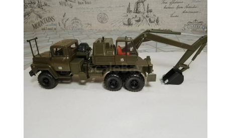 Краз-260 эо-4422 1/43 экскаватор, масштабная модель, Наш Автопром, 1:43