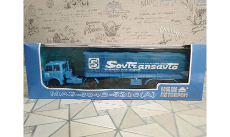 Маз-504В с полуприцепом маз-5205(А), масштабная модель, Наш Автопром, scale43
