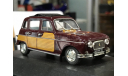 Коллекционная модель. Рено Renault 4L Parisienne bordeaux et marron de 1964, масштабная модель, Universal Hobbies, scale43