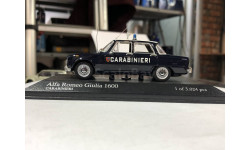 Масштабная модель. ALFA ROMEO Giulia 1600 Carabinieri (1970), dark blue