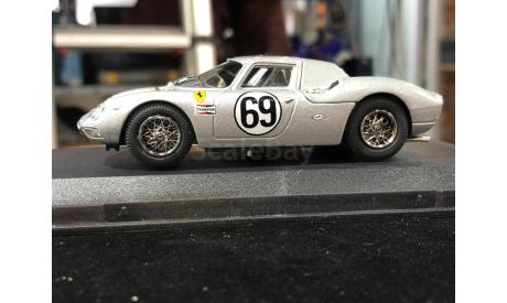 Коллекционная модель. FERRARI 250 LM #69 BRIDGE HAMPTON 1965, масштабная модель, Best model, 1:43, 1/43