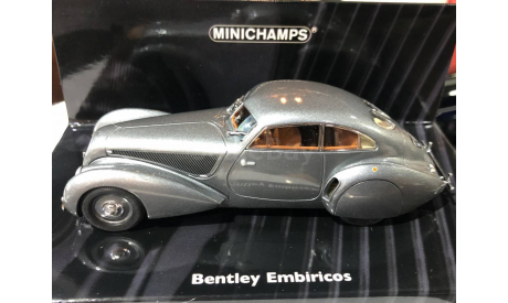 Коллекционная модель.   Bentley Embiricos silber 1939, масштабная модель, Minichamps, 1:43, 1/43