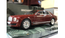 Коллекционная модель. BENTLEY MULSANNE 4-DOOR 2010, масштабная модель, Minichamps, 1:43, 1/43