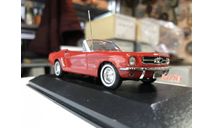 Коллекционная модель. FORD Mustang Convertible (1964), red Minichamps, масштабная модель, scale43
